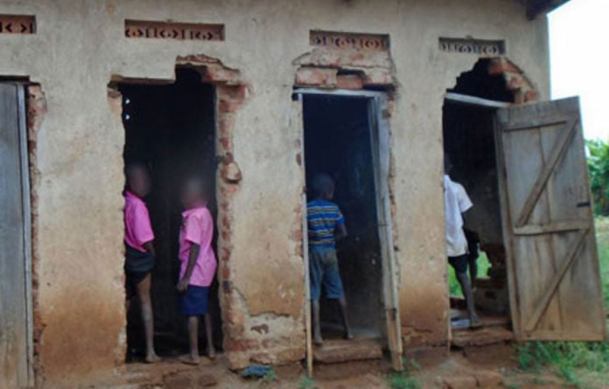 Pupils and teachers forced to share pit-latrine at Mbale city school